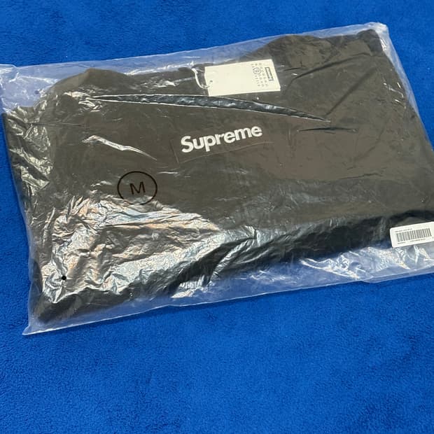 슈프림 마르지엘라 후드집업 블랙 M