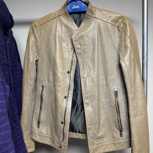 솔리드 옴므 양가죽 자켓