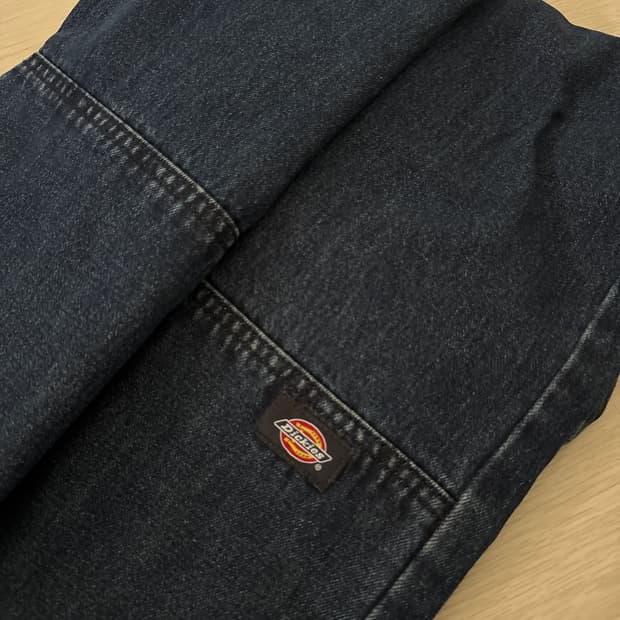 디키즈 더블니 데님 스톤워싱