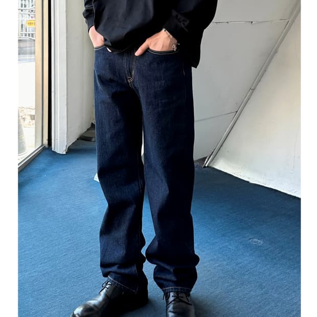 5pkt denim straight pants