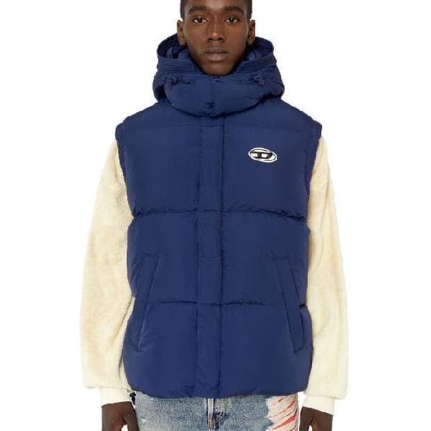 디젤 푸퍼 베스트 다크 블루 L 