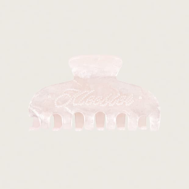 클리시어 집게핀 헤어핀 glow pearl hair claw pink