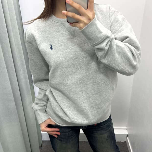 폴로 그레이 스웻셔츠