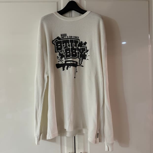 [XL]스투시 00s 와플 롱슬리브