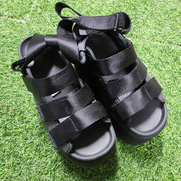 UGG 플랫폼 샌들 블랙 / 12cm 키높이 힙템🔥