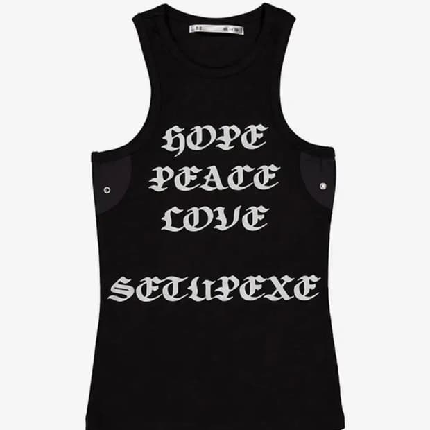 셋업이엑스이 HOPE / PEACE / LOVE SL / BLACK