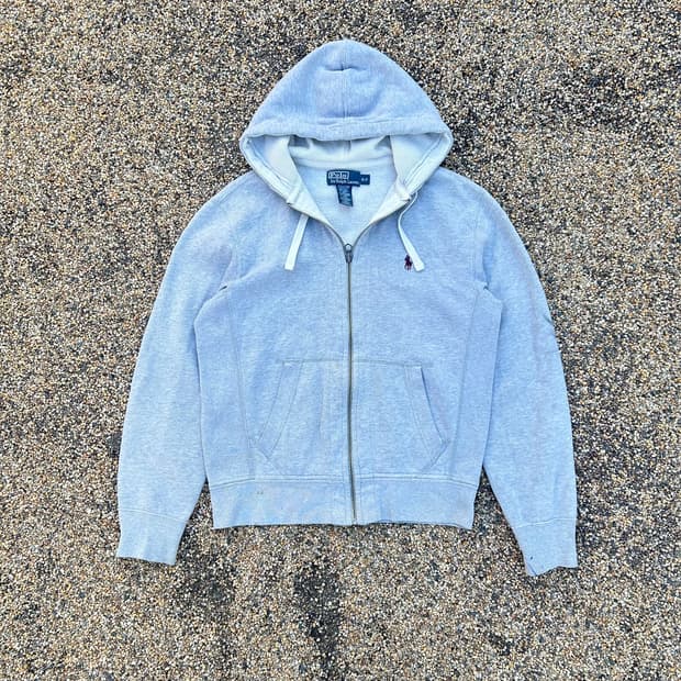 폴로 랄프로렌(polo ralph lauren) 그레이 후드집업