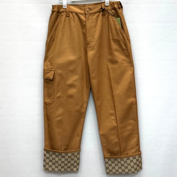 구찌 GG 데님 커프스 캔버스 팬츠 (30) 