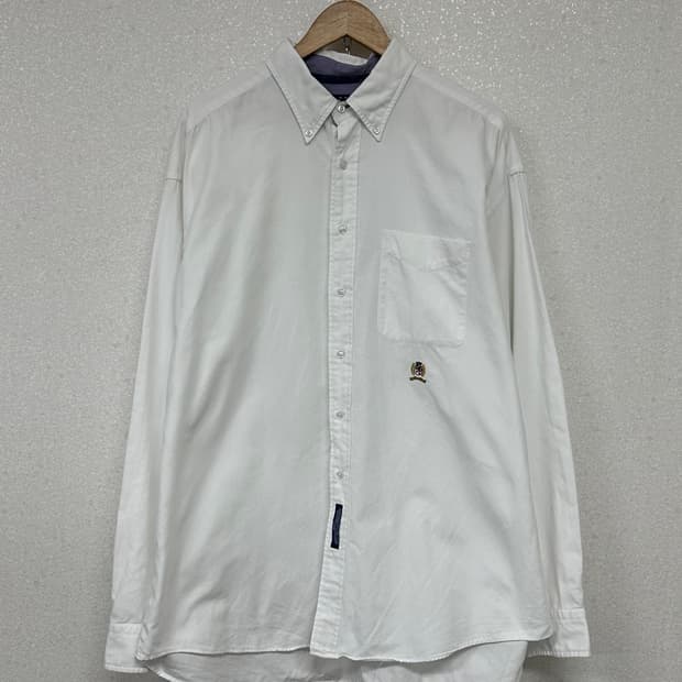 (3XL)90'S 타미 화이트 셔츠-M2179