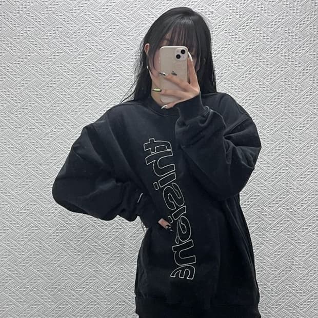 디스이즈네버댓 스트릿 힙합 스티치 스펠로고 맨투맨 XL C08769