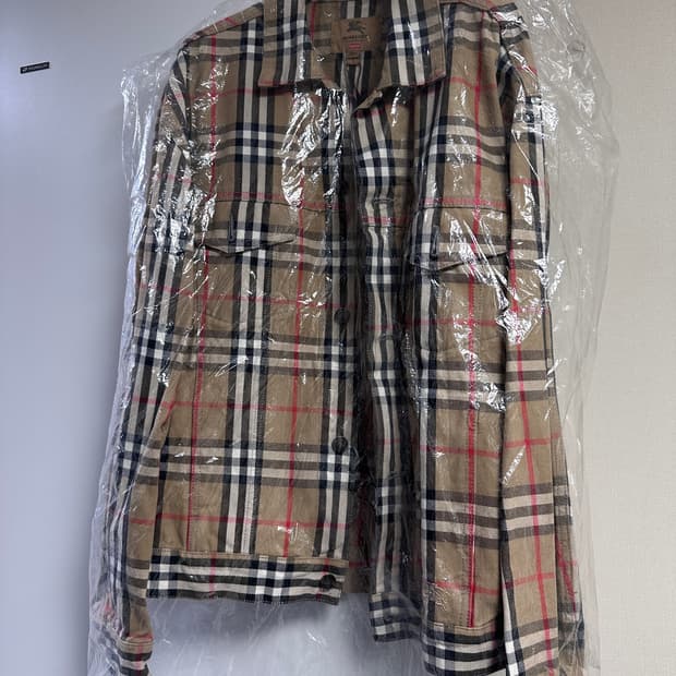 슈프림 버버리 데님 트러커 자켓 베이지 M