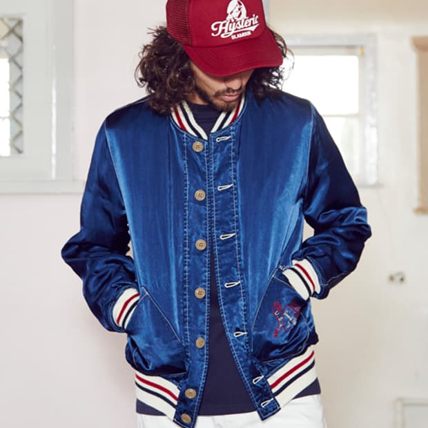 히스테릭글래머 SOUND FESTIVAL 자수 스카잔 (택없는 새상품)