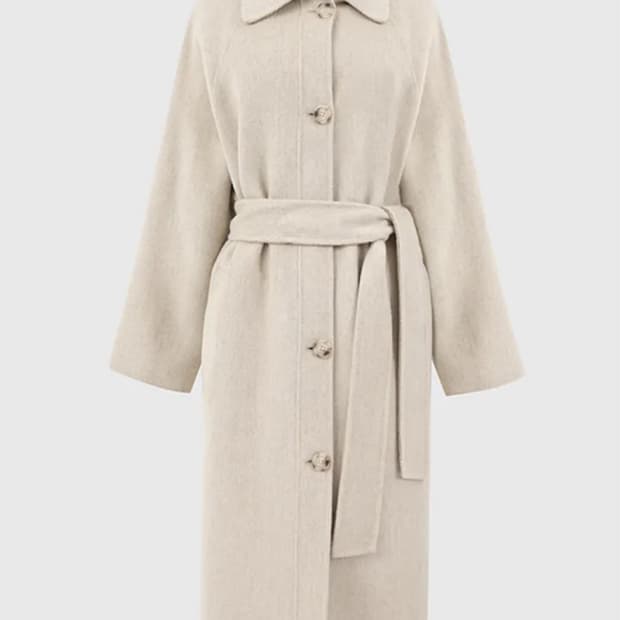 룩캐스트 레글런 핸드메이드 울 코트 S