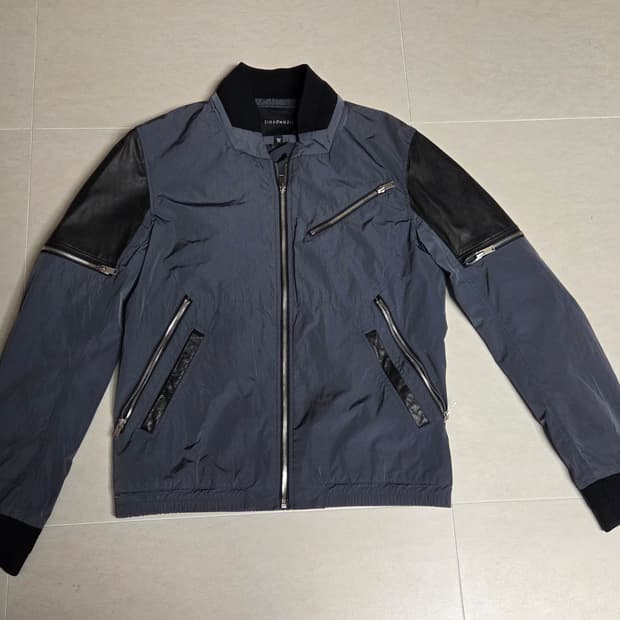 지오 송지오 가죽 블루종 점퍼