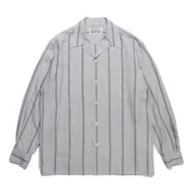 wackomaria STRIPED OPEN COLLAR SHIRT
