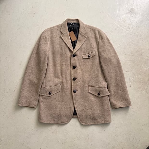 요지야마모토x더반 A.A.R 빈티지 울 헤링본 자켓 XL