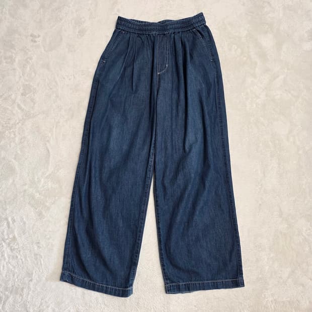 (M)스파오 투턱 와이드 밴딩 데님