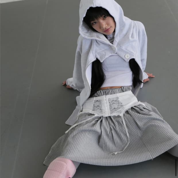 베이비랩 후디 후드집업 EGGSHELL HOODIE