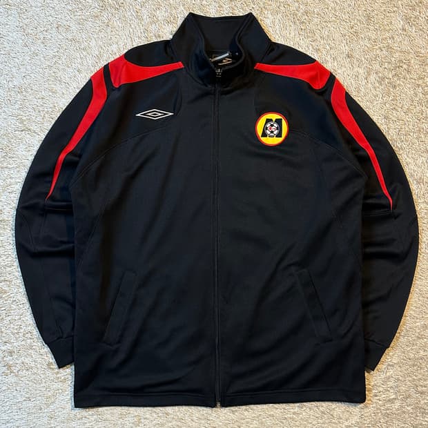 엄브로 UMBRO 올드스쿨 배색 트랙탑 져지 블랙