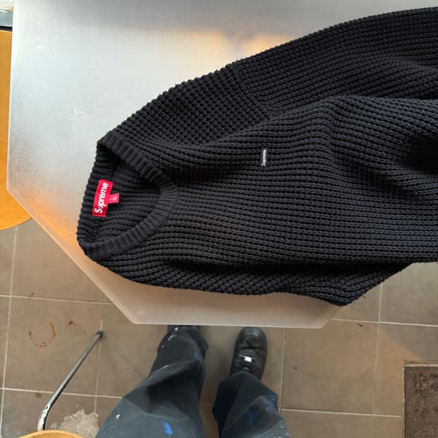 슈프림 스몰 박스 와플 스웨터