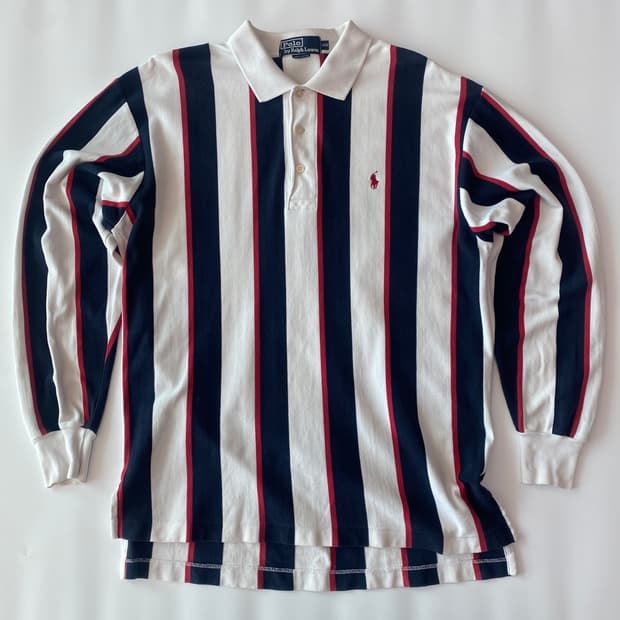 폴로 랄프로렌 클래식 스트라이프 롱슬리브 럭비 셔츠
