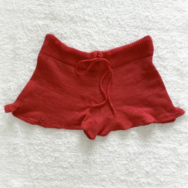 버터플라이 캐시미어 미니 쇼츠