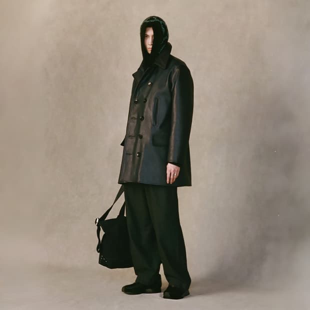 25aw L.MCLAGAN 13-BUTTON peacoat