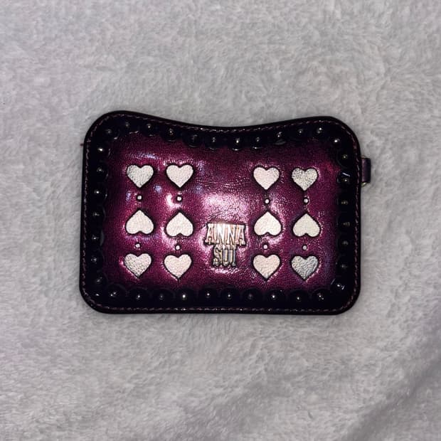 anna sui 안나수이 슈가슈가룬깔 하트 카드지갑