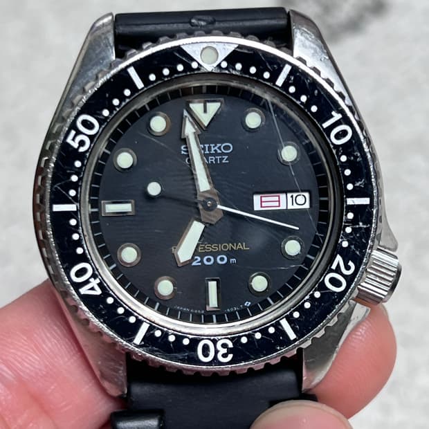 80s seiko 6458-6020 다이버워치