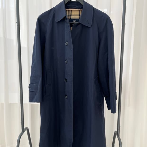 버버리 런던 네이비 코트 46(S)