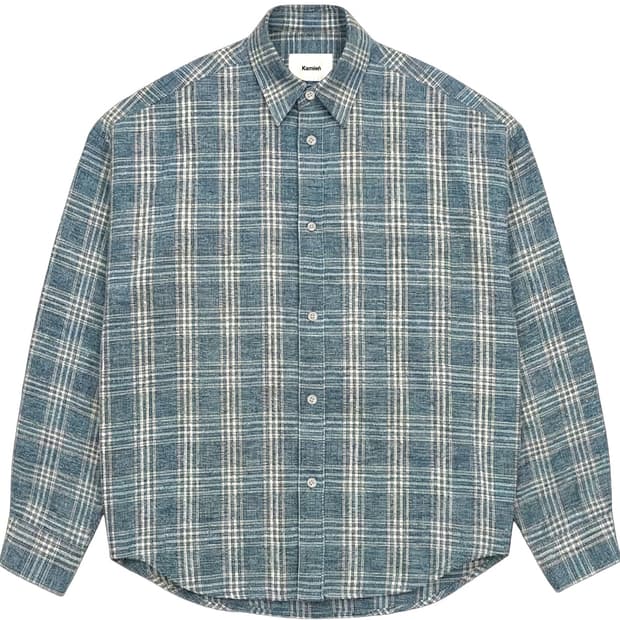 [2] 카미엔 벨라루스 린넨 리넨 체크 셔츠