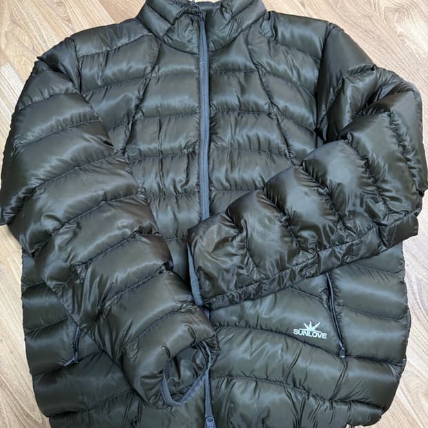썬러브 sunlove 경량패딩 차콜 L