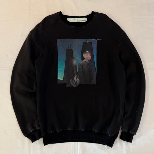 정품) 오프화이트 19ss woman 프린팅 맨투맨