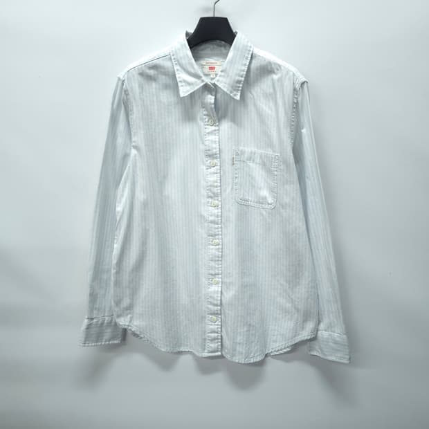 리바이스 화이트라벨 라이트블루 셔츠 ( 여성66~66반 )