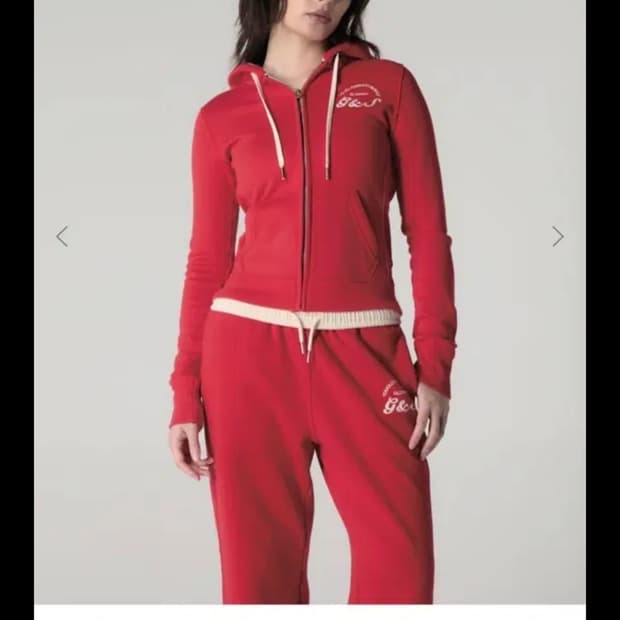 글로니 glowny BOLD CROP ZIP UP (RED) 후드집업