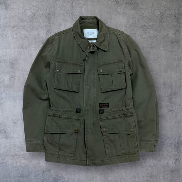 에스피오나지 카키 컬러 밀리터리 자켓