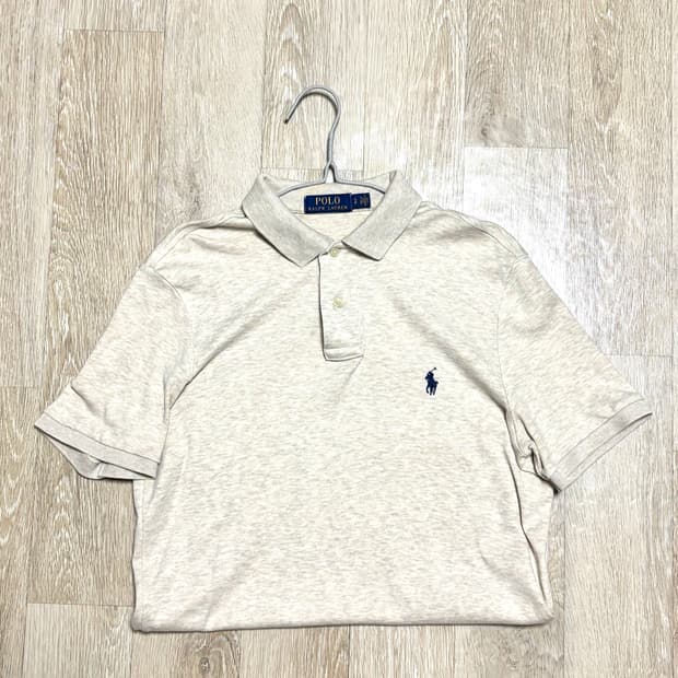 폴로 랄프로렌 반팔 카라티 베이지