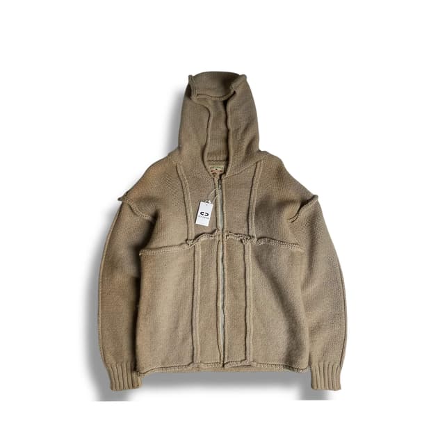 Raf khaki 울100 블럭 집업 후드