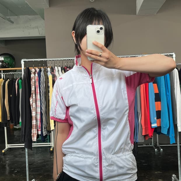 Courrèges 스포츠 반팔 윈드 자켓