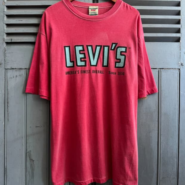 [M]80's 리바이스 Made In USA 가먼트다잉 티셔츠