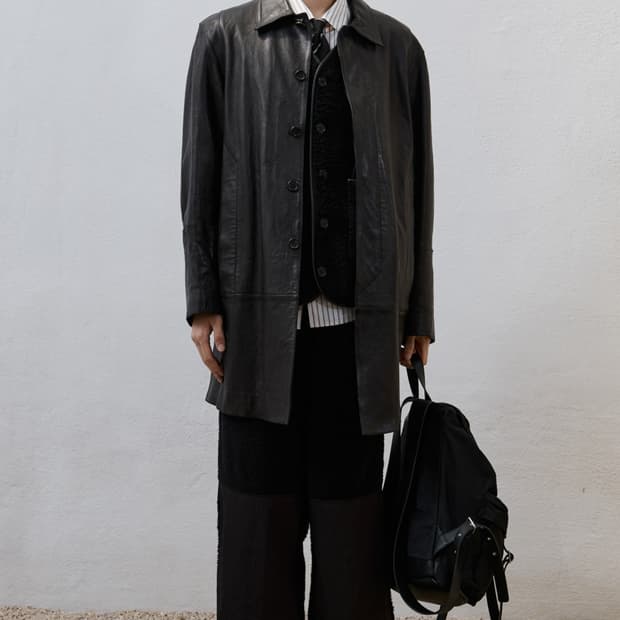 25ss Youth Leather Car Coat (M)