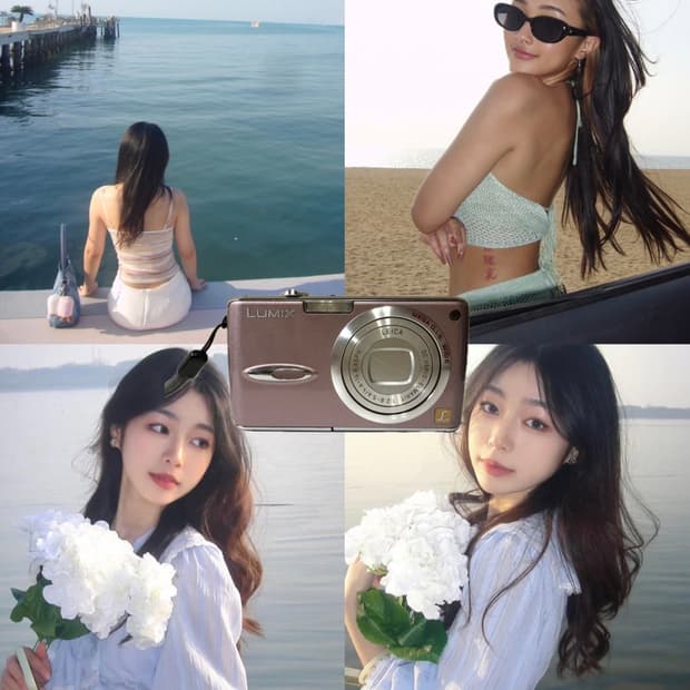 [무배/작례o] 파나소닉 루믹스 fx-01 핑크 디카 