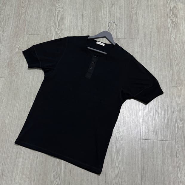 르메르 26SS 리브드 헨리 탑 XL 블랙