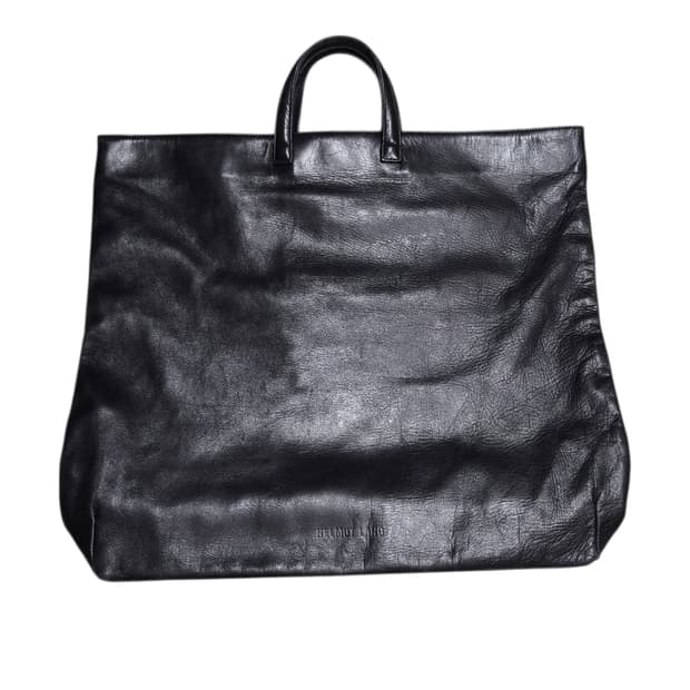 헬무트랭 본인기 90s 아카이브 레더 토트백