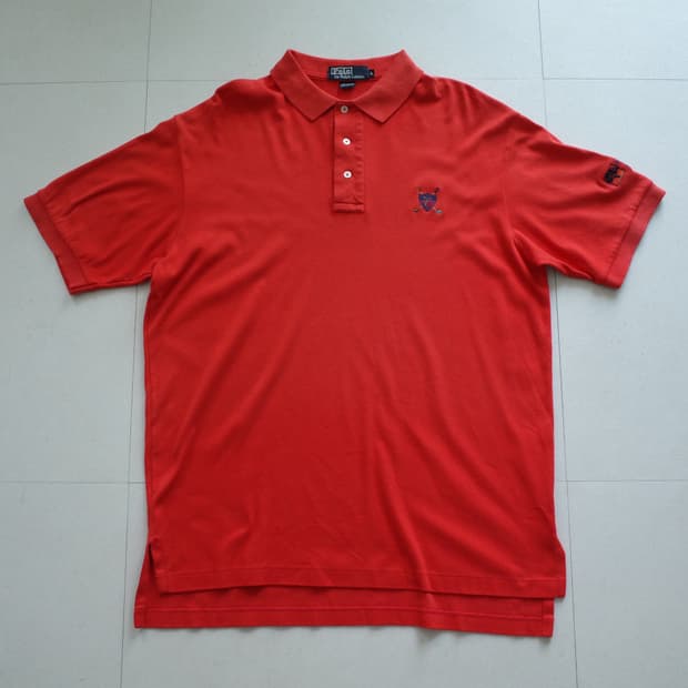 폴로 90s  MADE IN USA 골프자수 카라티 L