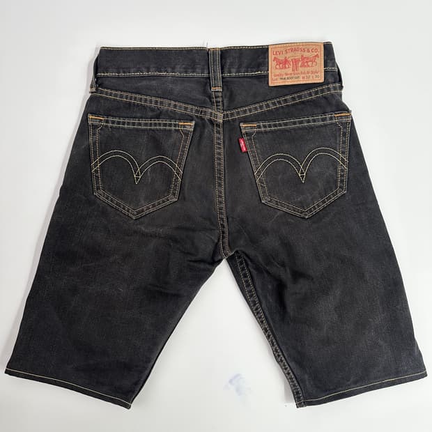 Levi’s type 1 shorts 리바이스 흑청 반바지 32x30