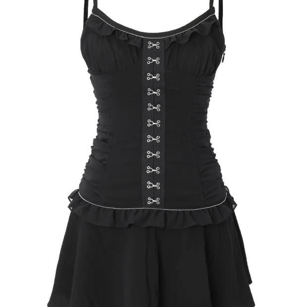 쓰리타임즈 Ariel dress black 아리엘 드레스 블랙