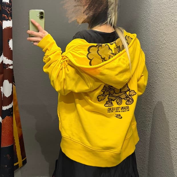 나이키 패치 후드집업