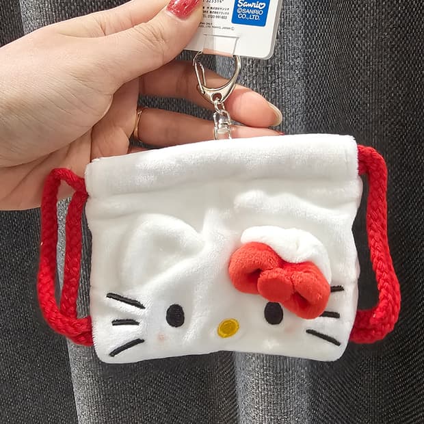 일본정품 헬로키티 미니 복조리키링