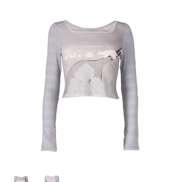 honkyo 혼쿄 Lacey Spoon Long Sleeve Tee